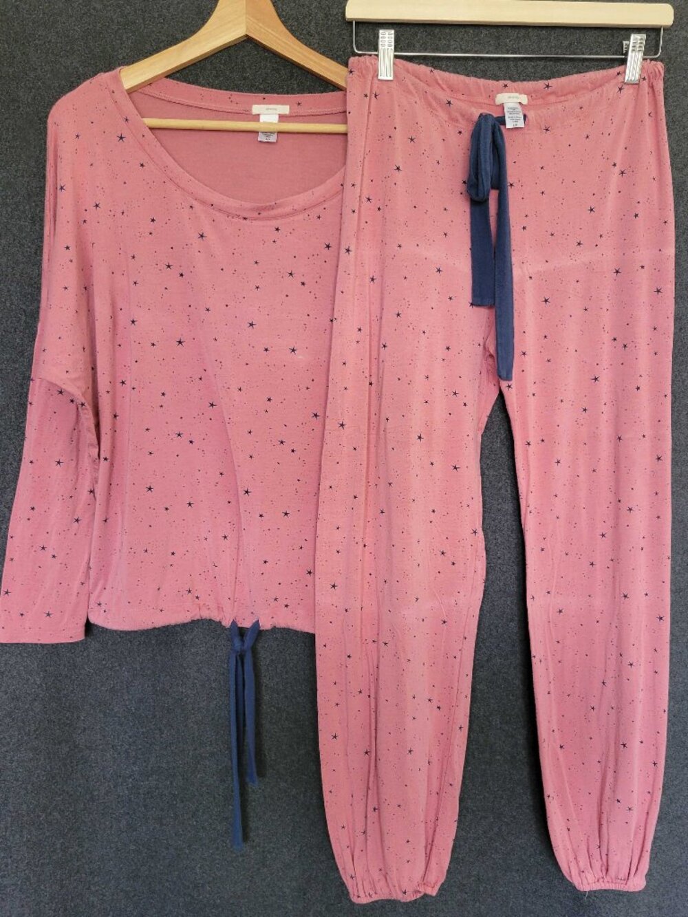 Eberjey Tencel Stardust Slouchy Pajama Set Pants Pullover Loungewear Sleepwear S